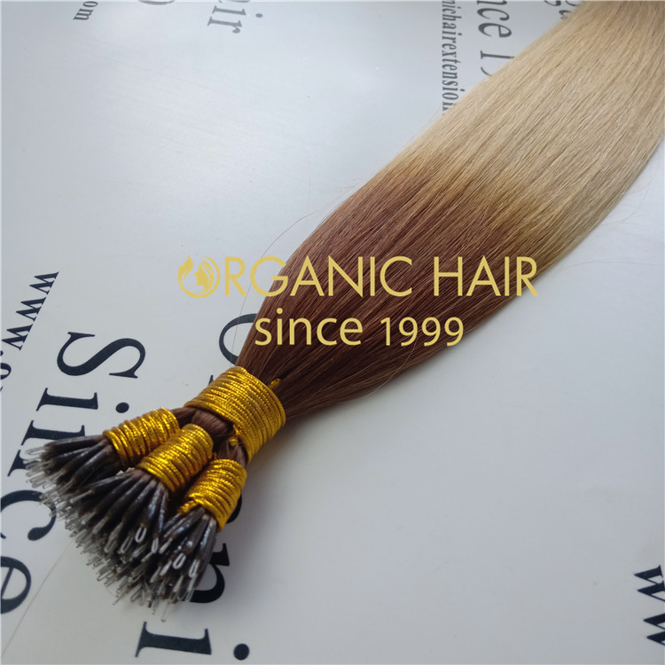 T6/20,never tangle,full cuticle intact nano hair extension A68
